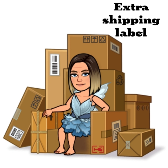 Extra shipping Label  This listing is for bundles that go over 5 lbs. TY - Picture 1 of 3